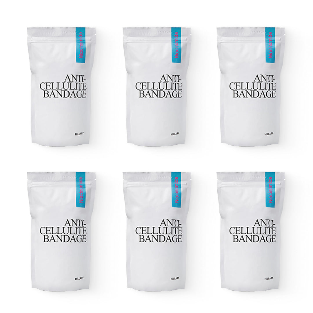 Kompleks bandaży antycellulitowych z niacynamidem Hillary Niacinamide Cold Slim (6 szt.)