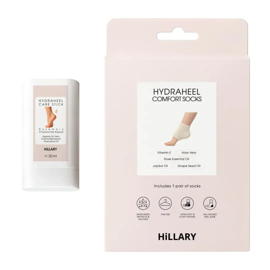 Set pentru regenerarea și hidratarea călcâielor Hillary HydraHeel Repair & Relief Set