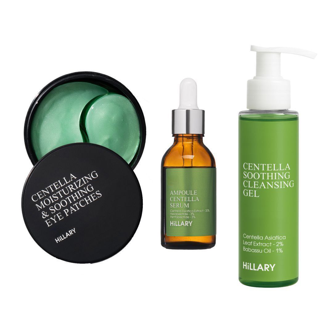 Set cu centella pentru calmarea și regenerarea pielii Hillary Centella Soothing & Recovery Set
