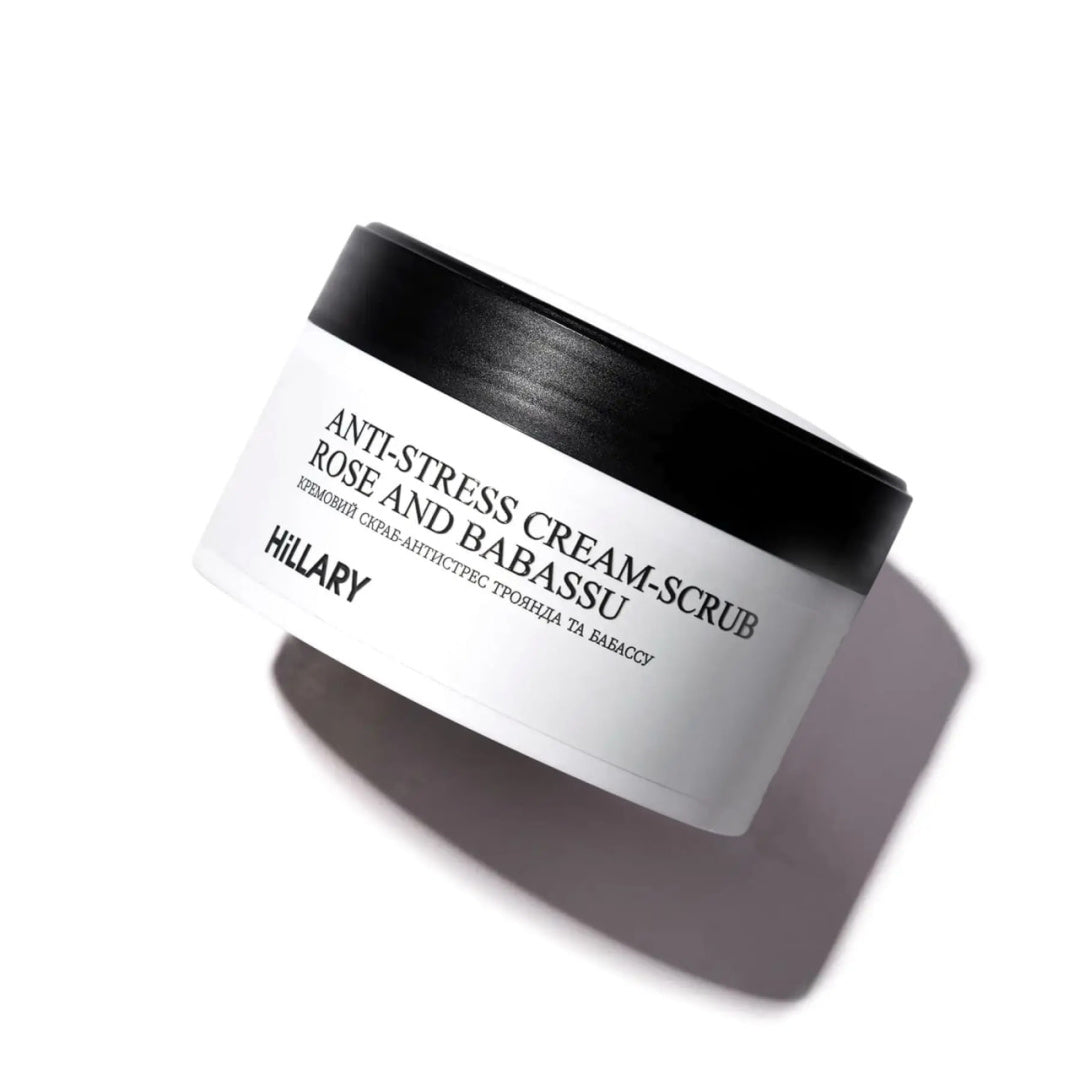 Scrub cremos anti-stres cu trandafir și babassu Hillary Аnti-stress cream-scrub Rose and Babassu, 200 ml