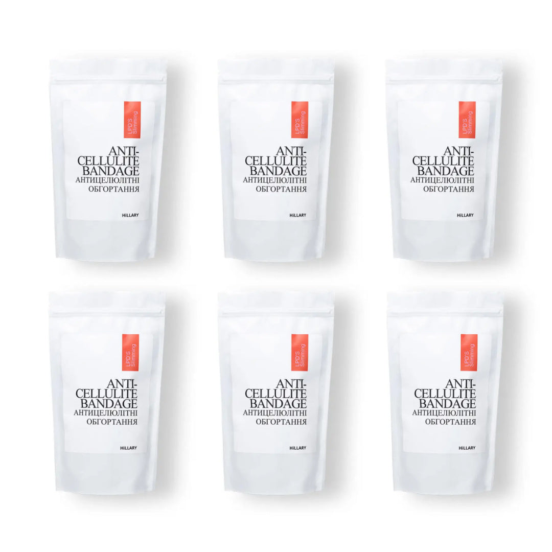 Complex de bandaje liposomale anticelulitice Hillary Anti-cellulite Bandage LPD'S (6 pachete)