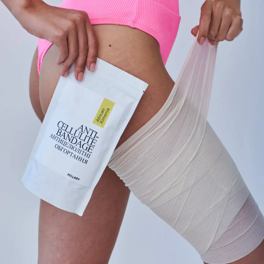 Împachetări anticelulitice cu ulei de Ximenia Hillary Anti-cellulite Bandage African Ximenia