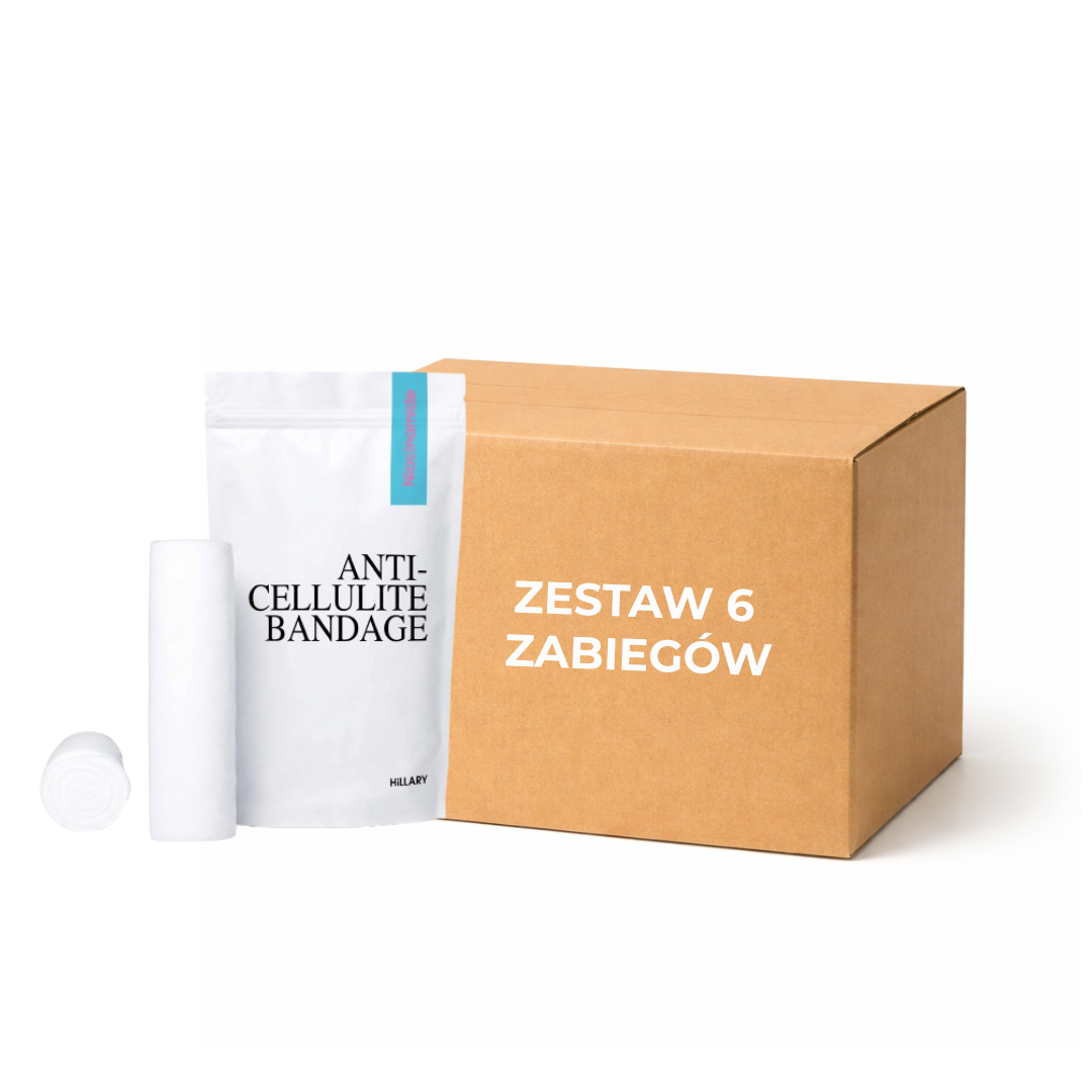 Kompleks bandaży antycellulitowych z niacynamidem Hillary Niacinamide Cold Slim (6 szt.)