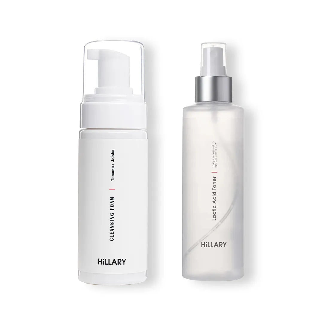 Pěna + Tonikum pro mastnou pleť Hillary Toning and Cleansing