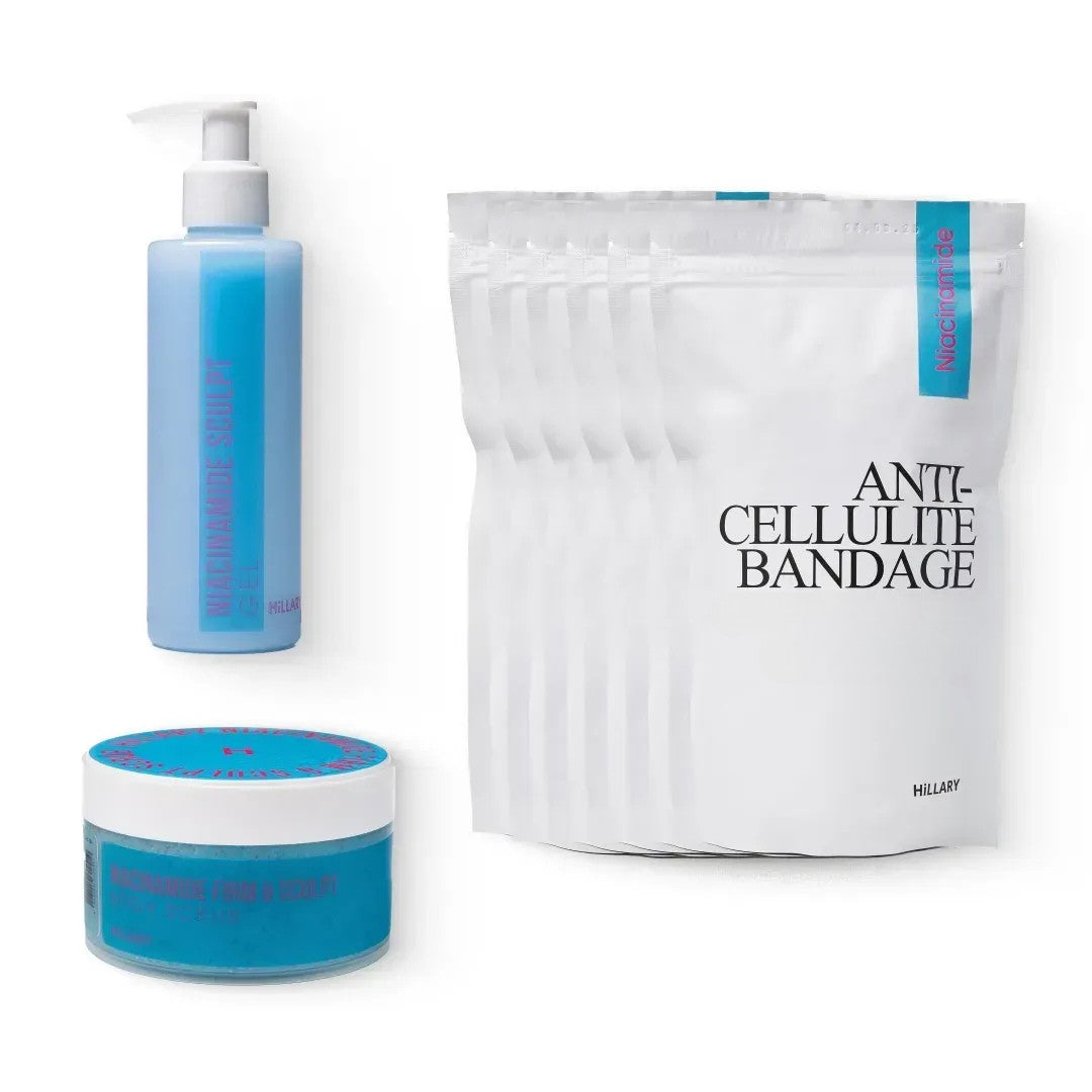 Curs de îngrijire anticelulitic la domiciliu, îmbogățit cu niacinamidă Hillary Niacinamide Anti-Cellulite Home Care